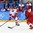 GANGNEUNG, SOUTH KOREA - FEBRUARY 23: Nikita Gusev #97 of the Olympic Athletes from Russia skates with the puck while the Czech Republic's Vojtech Mozik #65 defends during semifinal round action at the PyeongChang 2018 Olympic Winter Games. (Photo by Andre Ringuette/HHOF-IIHF Images)

